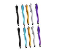 SECFOU 10pcs Capacitive Stylus Pen Set with Replaceable Fiber Tips for Touch Screens Tablets Smartphones Multi-color for Precise Screen Writing and High Sensitivity Use