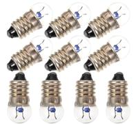 SECFOU 10pcs E10 Screw Base Small Light Bulb 2.5v 0.3a for Experiments