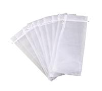 SECFOU 10pcs Elegant Wine Bottle Cover Wrap Organza Bags Bag for Flask Alcohol Gourmet
