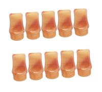 SECFOU 10pcs Flute Mouthpiece Replacement: Portable Chinese Bawu Flute Flat Mouthpieces Woodwind Instrument Training Device for Beginners Adults