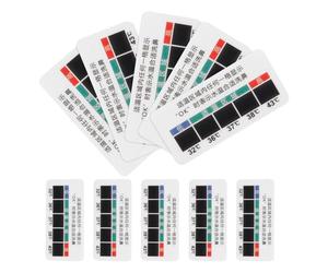 SECFOU 10pcs Liquid Crystal Temperature Strips for Nasal Rinsing Bottle and Nasal Saline Solution Accurate Measurement and Monitoring of Nose Wash Temperature in Assorted Colours