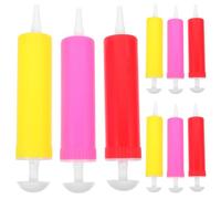 SECFOU 10pcs Manual Hand Balloon Pumps Plastic Air Inflator for Balloons and Foil Ball with Convenient Portable Design for Fitness and Games