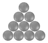 SECFOU 10pcs Metal Mesh Microphone Grille Replacement Cover for Cordless Mic, Stable Iron Construction with Elegant Black Finish, for Home Audio and Speaker Accessories