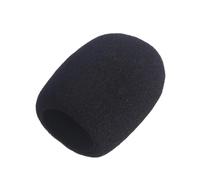 SECFOU 10pcs Microphone Sponge Covers Comfortable Replacement Headset Cushion Pads Black Windscreen for Standard Microphones Breathable Material for Enhanced Voice Quality