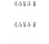 SECFOU 10pcs Perfume Spray Nozzle Replacement Caps with 15mm Thread, Universal Compatibility, Quick Installation, Suitable for Metal and Glass Perfume Bottles, for Travel and On-the-go