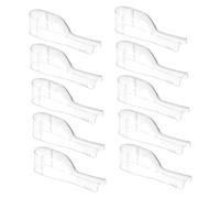 SECFOU 10pcs Plastic Toothbrush Head Covers Portable Dustproof Protectors for Electric Toothbrush Heads Travel Camping Hygiene Accessories