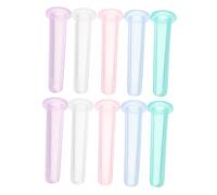 SECFOU 10pcs Silicone Face Cupping Set Vacuum Suction Cups for Facial Massage and Wrinkle Reduction Suitable for Skin Types and Home Use