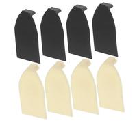 SECFOU 10pcs Violin Bow Tips Violin Bow Pads Plastic Replacement Parts with 5 Black and 5 White Tips for and Viola Maintenance