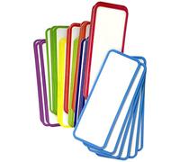 SECFOU 120pcs Magnetic Name Plate Labels Magnet Labeling Strips 3.2x1.2 Reusable Easy Labeling Paper Magnet for Classroom School Events