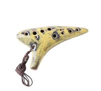 SECFOU 12holes Portable Ocarina Flute Beginner to Professional Recorder Instrument Random Color