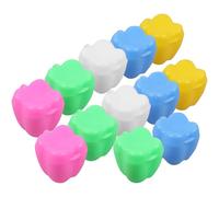 SECFOU 12pcs Baby Teeth Storage Box Plastic Tooth Case Lightweight Lost Container for Boys and Girls Easy to Carry Keepsake Box for Infant Style