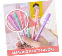SECFOU 12pcs Black Syringe Gel Pens Multi Color for Writing and Sketching Smooth Signing Pens for School Office Supplies with No Shadow Ink