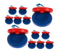 SECFOU 12PCS Wooden Castanets for Orff Inspired Finger Percussion Instruments for Early Music Education Rhythm Development Group Play and Sensory Learning