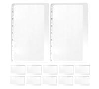 SECFOU 15pcs Ultra-thin Fresnel Lens Magnifier Bookmark 3x Handheld Reading Magnifier for Seniors Portable Pocket-sized Document and Book Page Magnifying Card with Scale