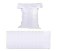 SECFOU 16pcs Heavy Duty Woven Sandbags Flood Protection Bags Waterproof Plastic Sandbags for Outdoor Anti-flood and Hurricane Use White 35x60cm