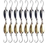 SECFOU 16pcs Metal Artificial Fishing Hooks Vivid Sinking Fish Hooks Suitable for Saltwater Use Lifelike Design for Ferocious Fish Species in Rivers and Outdoor Fishing