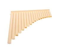 SECFOU 18 Pipes Pan Flute Resin Panpipe Instrument for Boys and Girls School Use Beginner Learning Practice Traditional Wind Musical Instrument with Lightweight Design and Sturdy