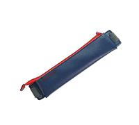 SECFOU 1pc Mini Leather Pen Case Zipper High-end Custom Business Pencil Holder for Office School and Home Use Pu Material