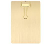 SECFOU 1pc Stainless Steel Clipboard for Paper Writing Pad Holder Practical Document Organizer for Home School Office Function for Notes Receipts and Lists