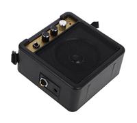 SECFOU 1set Portable Guitar Amplifier Practice Sound Effects Compact Design for Electric and Bass Guitars Includes Audio Cable No Battery
