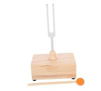 SECFOU 1set Tuning Fork with Wooden Resonator Box Mallet Frequency for Meditation Healing Lightweight Portable Yoga Tool for Beginners Professionals