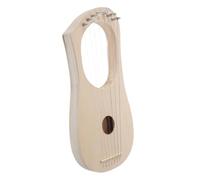SECFOU 1set Wooden String Lyre Harp Kit for Beginners Making Materials Included for Personal Practice Family Entertainment and Music Education