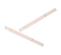 SECFOU 2 Pairs 5A Classic Maple Wood Drumsticks, Natural Percussion Sticks for Beginners and, Practice Drumsticks for Drum Kits and Musical Instruments