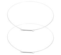 SECFOU 2 Pcs 36cm Washer Door Boot Seal Retaining Ring Spring Clamp Replacement for Front Load Washer Stainless Steel Suitable for Washing Machine Door Gasket