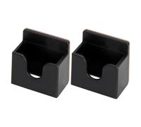 SECFOU 2 Pcs Car Ham Radio Microphone Hanger Clip, Universal Cb Radio Mic Bracket Clamp with Adhesive Base, Microphone Holder Mount Compatible with Popular Handheld Radios for Vehicle Use