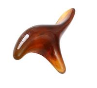 SECFOU 2 Pcs Foot Massage Reflexology Stick Tool for Soles and Legs Smooth Surface for Tension Relief and Circulation Boost Yellow and Amber Colors Easy to Clean Promote Meridian Flow and