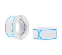 SECFOU 2 Rolls Writable Label Stickers Self Adhesive White Adhesive Sticker Multipurpose DIY Labels for Meal Prep and Organizing Products the Workspace Fridge