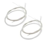 SECFOU 2 Sets Nylon Core Classical Guitar Strings Replacement for Acoustic Guitar, Precise Tuning and Quick Installation, Suitable for Frequent Practice and Maintenance, White Nylon