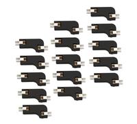 SECFOU 20 Pcs Hot Swap Pcb Socket Keyboard Pcb Socket Abs Material Black Professional Fast Shaft Swapping Two Clamps Structure Computer Part for Mechanical Keyboard Modification