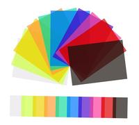 SECFOU 20pcs Bright Light Diffuser Light Filters Sis Gel Gel Cellophane Filter Film Double Filmed
