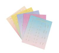 SECFOU 20pcs Gradient Color Index Stickers Monthly Tabs Classification Labels Sticky Page Dividers for Office and School Organization