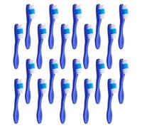 SECFOU 20pcs Mini Prison Toothbrushes 9.5cm Soft Bristle Compact Manual Oral Cleaning Brush for Inmate Self- Prevention and Detention Use