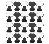 SECFOU 20pcs Usb-c Dust Cover Plug for Type-c Port Silicone Black | Self-adhesive Anti-lost Design, Profile for Travel Use, Fits Tablets and Charging Ports
