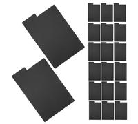 SECFOU 20pcs Vinyl Record Album Dividers Record Storage Dividers for Hobbyists Professional Collectors Modern Artistic Style Space-Saving Design Effortless Organization Black