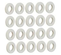 SECFOU 20pcs White Trumpet Felt Cushions Pads Universal Replacement Key Washers Instrument Accessories for Standard Trumpets Band and Orchestra Use