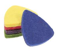 SECFOU 20pcs Wool Felt Guitar Picks Ukulele Practice Plectrums Guitar Pick Replacements for Clearer Louder Sound Supplies