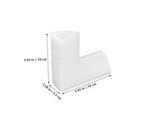 SECFOU 24 Pcs Epe Pearl Cotton Shaped Corner Protectors for Shipping and Packing Flat Edge Guards for Picture Frames Tvs Mirrors and Furniture Moving Reliable Fragile Item Protection