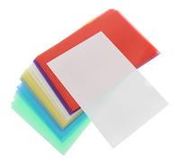 SECFOU 24PCS A4 L-Shaped Waterproof Plastic Document Folders, Multi-Color File Sleeves with Protective Paper Pockets for Office, School, and Home Filing