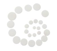 SECFOU 24pcs Bassoon Pads Synthetic Material with Easy to Use and User-friendly Design White Bassoon Sound Hole Gaskets and Maintenance Random Color