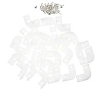 SECFOU 25pcs L Shape LED Strip Light Corner Connectors Lightweight Plastic Wiring Connectors for Easy Installation in Home Lighting and Recessed Ceiling Lights