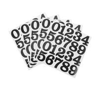 SECFOU 25pcs Self-adhesive Vinyl Number Stickers Bold Font Decal Labels for Mailboxes Classroom Teaching Home Organization Outdoor House Address Signs