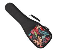 SECFOU 26 Inch Ukulele Carrying Bag with Thick Padding and Sturdy Nylon Material, Double Shoulder Straps for Comfortable Use and Large Front Pocket for Accessories Storage