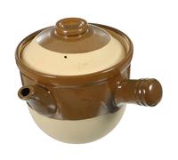 SECFOU 2l Claypot Kitchen Cooking Pot High Temperature Resistance Open Flame Safe Traditional Pottery Clay Casserole for Spicy Fragrant Pot and Making Rice Noodles