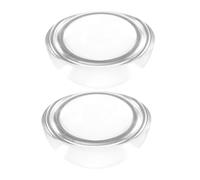 SECFOU 2pcs 40mm Glass Dome Paper Weights for Calligraphy Practice and Sewing Fabric Cutting, Hemisphere Paperweight Tools for Painting and Writing Desk Use