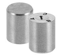 SECFOU 2pcs ABC Custom Letter Marker Stamps Adjustable Stamp Set 0.39x0.31x0.31in Stainless Steel for Long Term Operations Organized Records Office Use