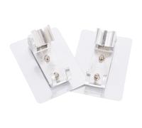 SECFOU 2pcs Adjustable Shower Head Holders with Adhesive No Drill Mounting Brackets, Aluminium Material, 360-degree Rotation and Adjustable Angle, Sleek Modern Design for Bathroom Wall